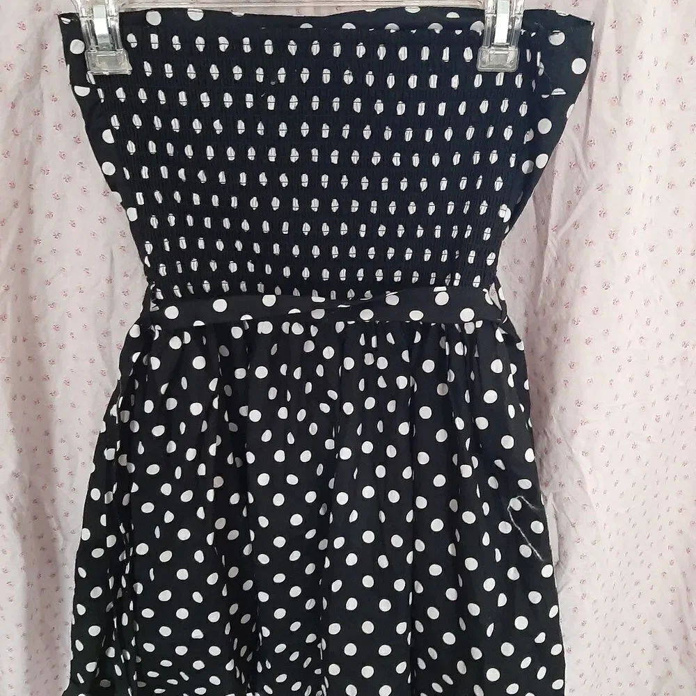 Active USA sz small halter polka dot dress - Picture 2 of 4